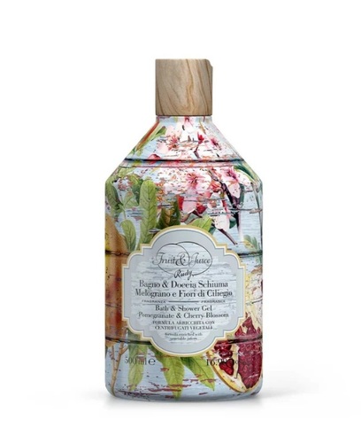 סבון גוף Rudy Profumi Fruit juice Pomegranate and Cherry Blossom shower gel 500ml  
