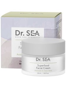קרם פנים סופרפוד עם אבוקדו ואלוורה 50ML -דר. סי Dr.Sea