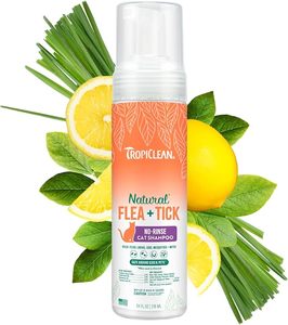 TropiClean Flea+Tick No-Rinse Cat Shampoo 218ml