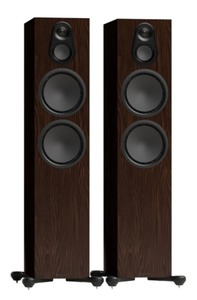 זוג רמקולים רצפתיים Monitor Audio Silver 500 8G בצבע Walnut