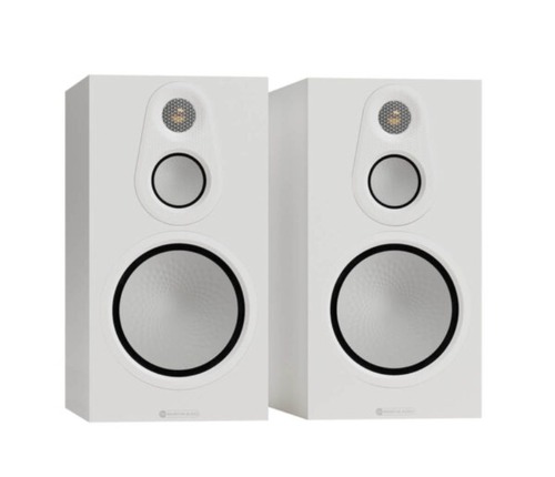 זוג רמקולים מדפיים Monitor Audio Silver 100 8G בצבע White