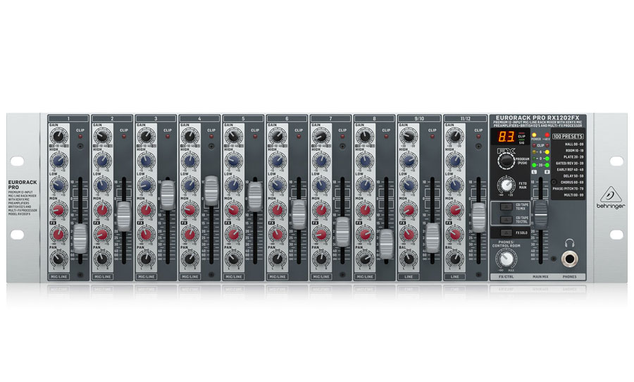 מיקסר BEHRINGER RX1202FX להתקנת RACK 3U