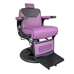 כיסא ברבר מקצועי B-900 צבע סגול POTSCHE