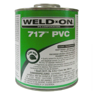 דבק 717 שקוף 236 מל WELD ON לצנרת U-PVC