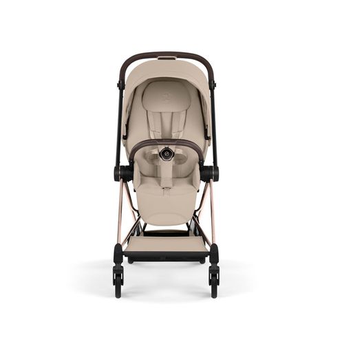 עגלת תינוק מיוס Cozy Beige Mios 4 בז' שלדה רוזגולד