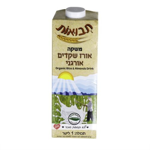 משקה אורז שקדים אורגני 1 ל'