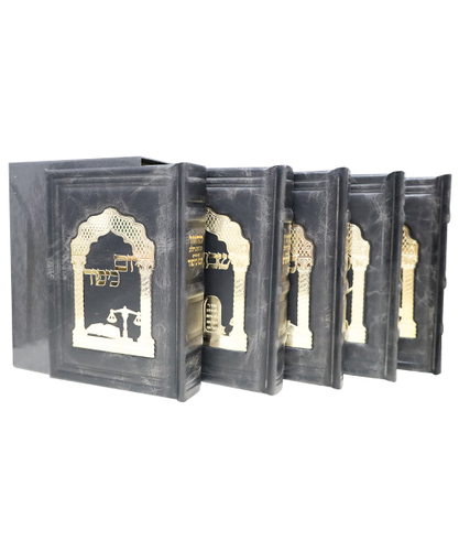 סט מחזורים עור אמיתי כוונת הלב - צבע שחור / פורמט בינוני