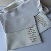 כיסוי טלית ולתפילין - דגם לבן זהב