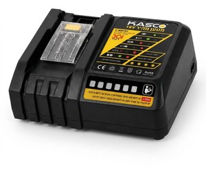מטען מהיר חכם 18V (מתאים גם לטיענת כל סידרת הסוללות 18V של מקיטה) מבית KASCO