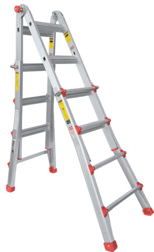 סולם טלסקופי 4.12 מטר מקצועי 6 מצבי עבודה  KAPRO 4X4 404-A03 ישראל 