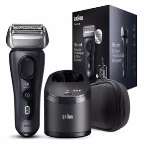 מכונת גילוח בראון סדרה 8 עם מתקן שטיפה Braun 8453CC