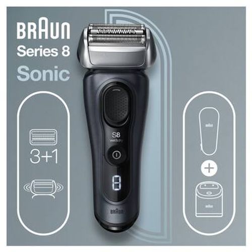 מכונת גילוח בראון סדרה 8 עם מתקן שטיפה Braun 8453CC