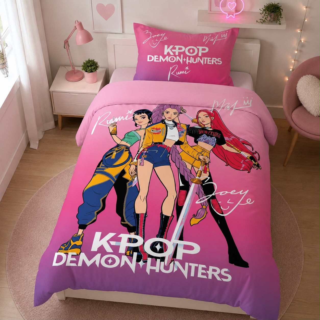 סט מצעים K-POP למיטת יחיד
