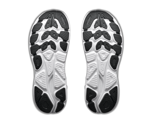 נעלי ריצה HOKA Clifton 11 Wide לגברים HOK308M-GLCT בגוון אפור גלקטי/כוכבים - מבט צד על סוליית CMEVA גבוהה ברוחב 2E לריצת כביש - תכולת האריזה