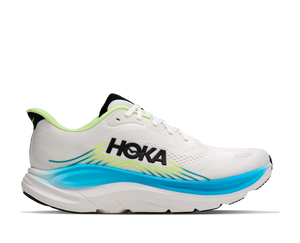 נעלי ריצה רחבות לגברים בגוון פרוסט/שחור - HOKA Clifton 11 Wide 2E