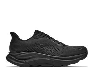 נעלי ריצה רחבות לגברים בגוון שחור מלא - HOKA Clifton 11 Wide 2E