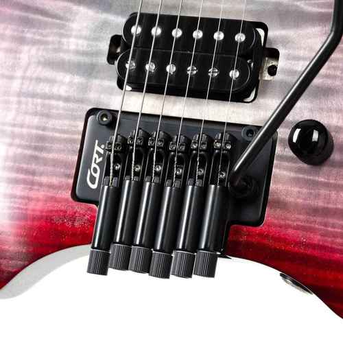 גיטרה חשמלית + נרתיק CORT SPACE G6TR SGLV headless Semi Gloss Lava
