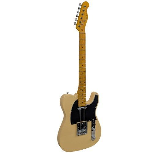 גיטרה חשמלית Tele Style SQOE SETL250 YO בצבע Vintage Yellow