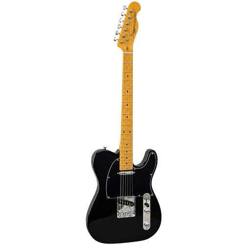 גיטרה חשמלית Tele Style SQOE SETL250 BK בצבע Gloss Black