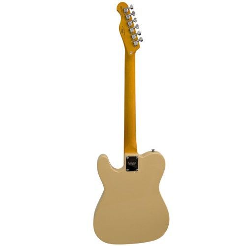 גיטרה חשמלית Tele Style SQOE SETL250 YO בצבע Vintage Yellow