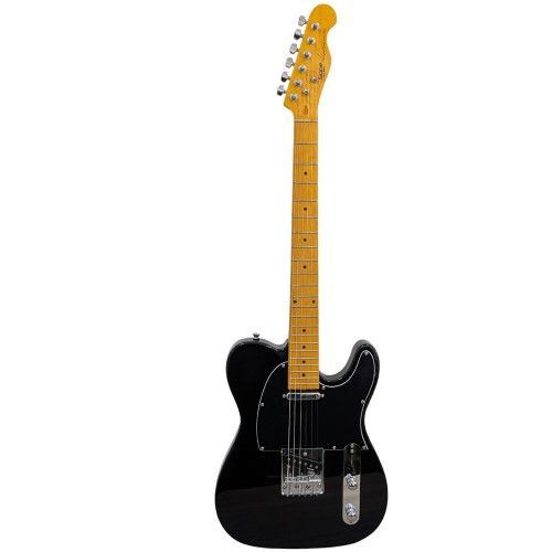 גיטרה חשמלית Tele Style SQOE SETL250 BK בצבע Gloss Black