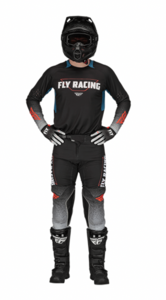 חליפת פליי שחור / אפור / כחול - FLY RACING EVOLUTION DST V23