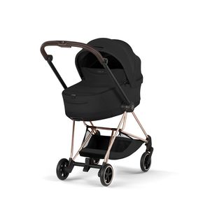 עגלת תינוק עם עריסה Sepia Black שלדה רוזגולד - CYBEX Mios 4