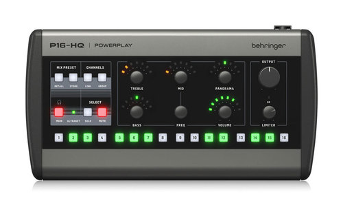 מיקסר אישי 16 ערוצים למוניטור - Behringer P16-HQ
