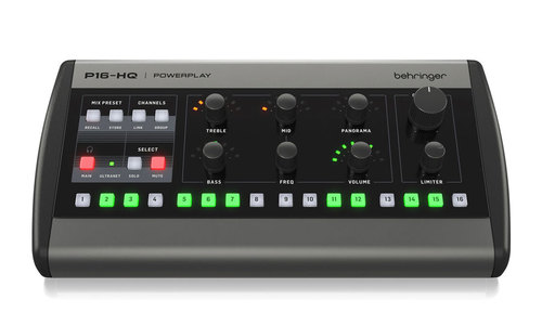 מיקסר אישי 16 ערוצים למוניטור - Behringer P16-HQ