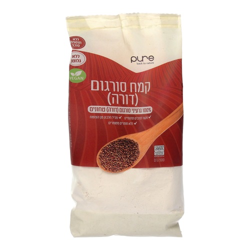 קמח סורגום (דורה) ללא גלוטן (500 גרם) pure
