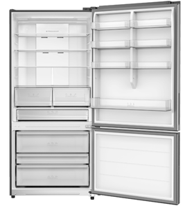 מקרר מקפיא תחתון 680 ליטר דגם FUJICOM FJ-NF683DX פוג'יקום נירוסטה מושחרת פוגיקום
