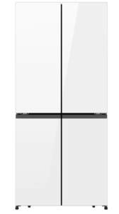 מקרר 4 דלתות הפוך HISENSE בנפח 483 ליטר דגם RQ581WG זכוכית לבנה
