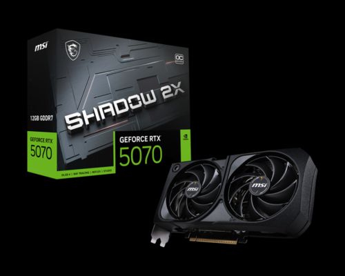 כרטיס מסך MSI   RTX 5070 12G SHADOW 2X OC 