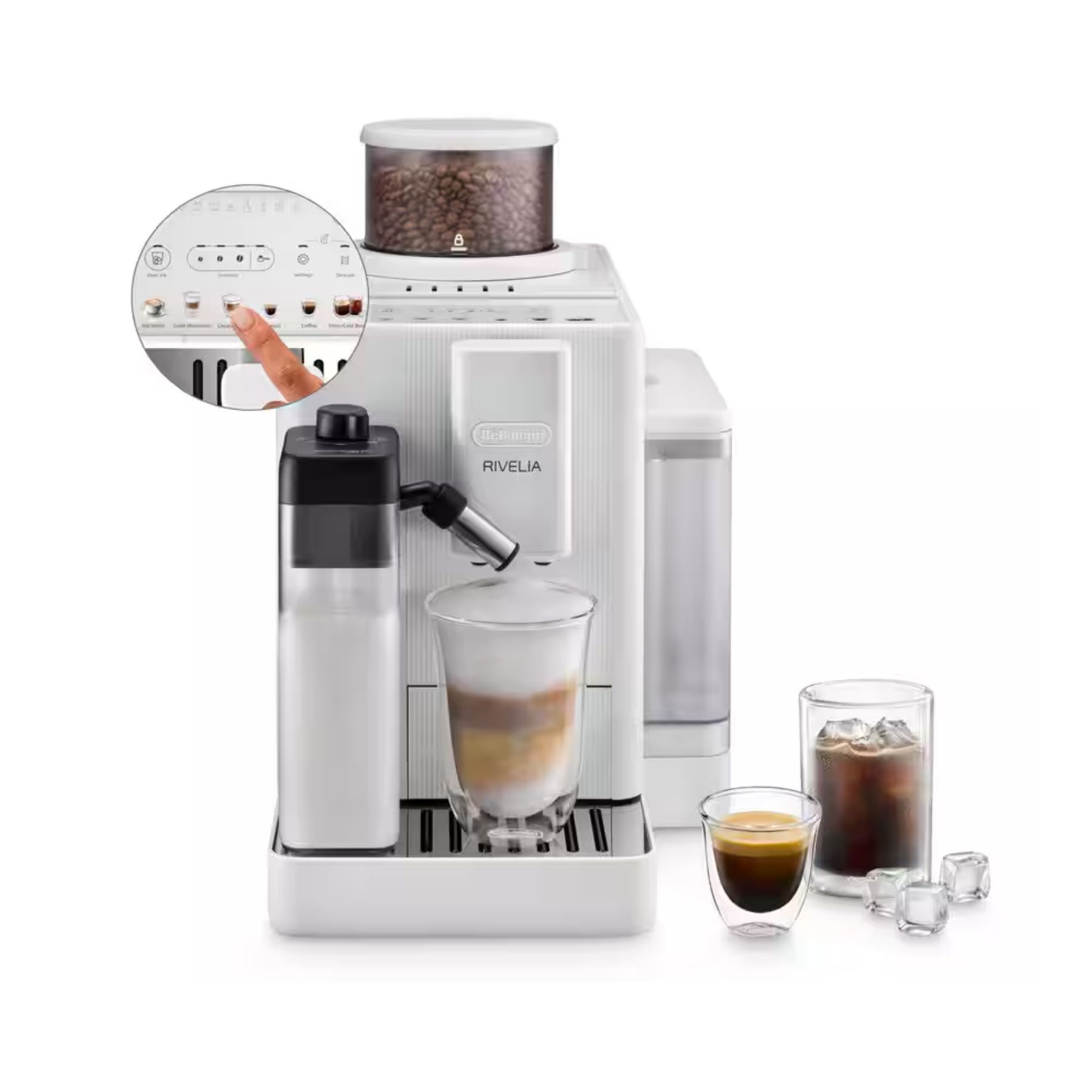מכונת קפה אוטומטית DeLonghi Rivelia Start EXAM420.55.WXL 