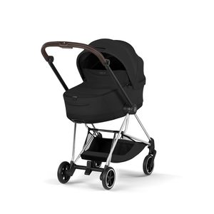 עגלת תינוק מיוס Sepia Black Mios 4 שחור, שלדה כרום חום 
