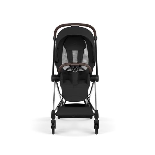 עגלת תינוק מיוס Sepia Black Mios 4 שחור, שלדה כרום חום 