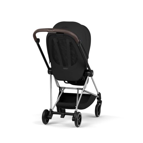 עגלת תינוק מיוס Sepia Black Mios 4 שחור, שלדה כרום חום 