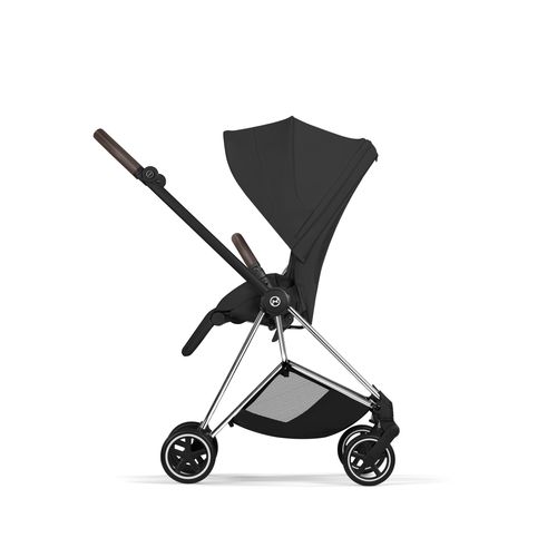עגלת תינוק מיוס Sepia Black Mios 4 שחור, שלדה כרום חום 