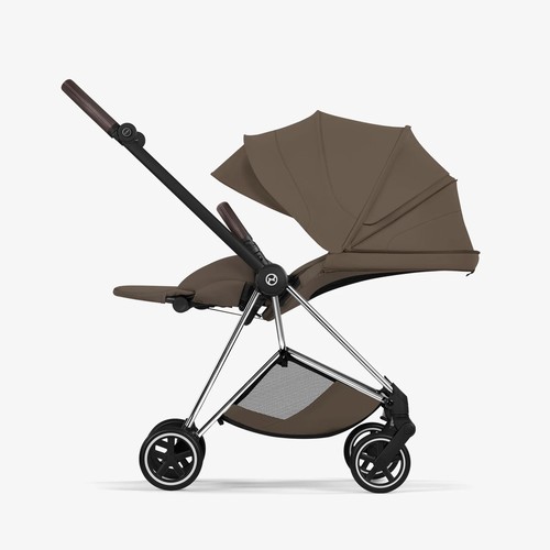 עגלת תינוק מיוס Coconut Brown Mios 4 חום, שלדה כרום חום 