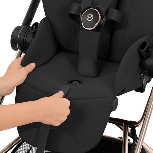 עגלת תינוק מיוס Sepia Black Mios 4 שחור, שלדה שחור מט