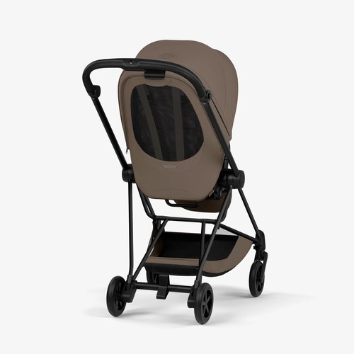 עגלת תינוק מיוס Coconut Brown Mios 4 חום, שלדה שחור מט
