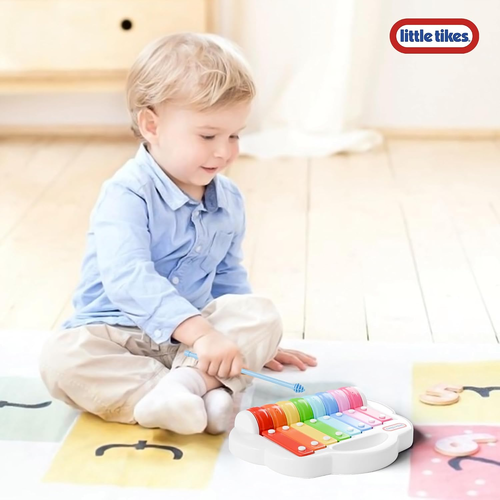 קסילופון מוזיקאלי 2 ב 1 גלגלים לפעוטות