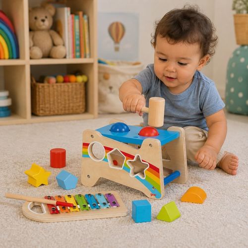 GOKI קסילופון -הך פטיש והשחלת לבנים 58304