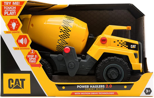 משאית מערבל בטון עם אורות וצלילים CAT Power Haulers 2.0 Cement Mixer
