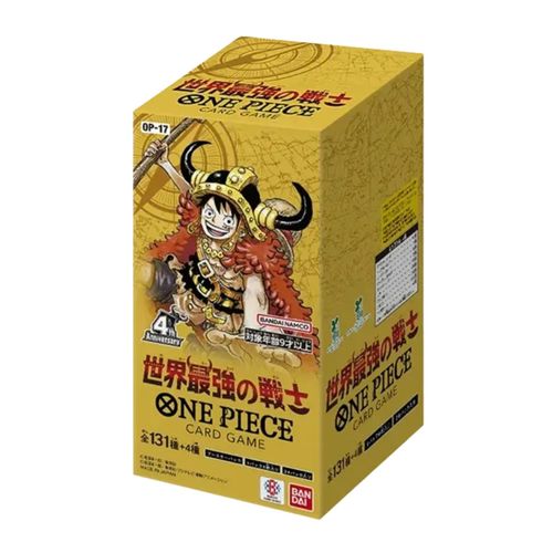 קלפי וואן פיס בוסטר בוקס יפני OP-17 One Piece TCG:  The World's Strongest Warriors [OP-17] BOX - New