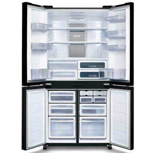 מקרר 4 דלתות זכוכית SHARP דגם SJ-8841-BK שארפ שחור