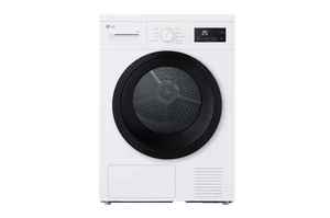 מייבש כביסה 8 ק״ג LG RH8N15WH עם טכנולוגיית משאבת חום Heat Pump וחיישני לחות חכמים