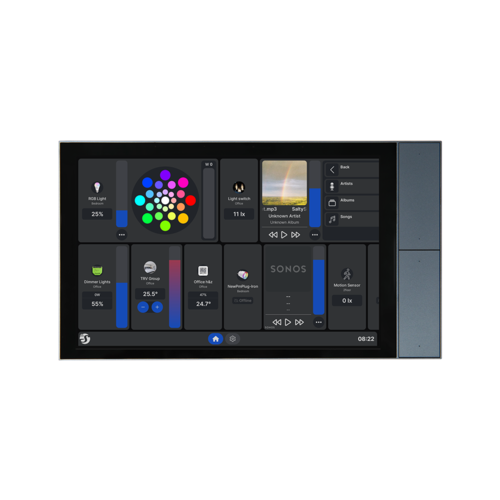 מסך מגע חכם לקיר Shelly Wall Display XL אפור – מרכז שליטה חכם לבית