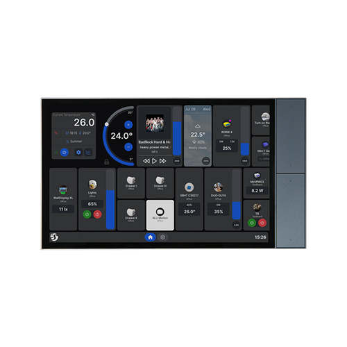 מסך מגע חכם לקיר Shelly Wall Display XL אפור – מרכז שליטה חכם לבית