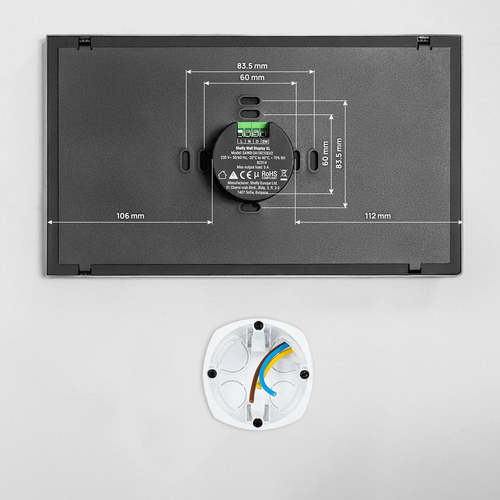 מסך מגע חכם לקיר Shelly Wall Display XL אפור – מרכז שליטה חכם לבית